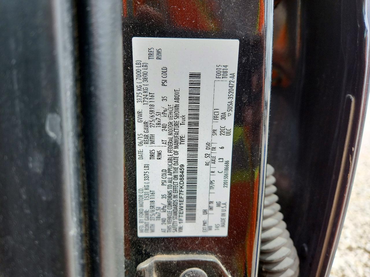 2015 Ford F150 Supercrew