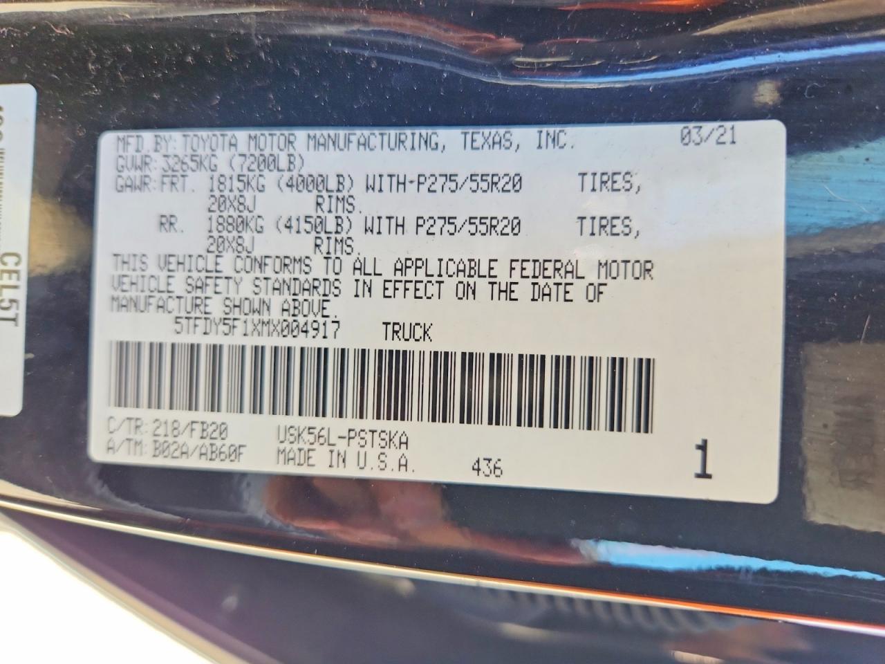 2021 Toyota Tundra SR5