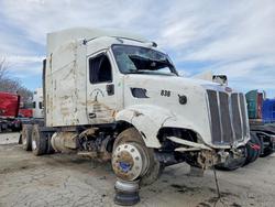 Salvage trucks for sale at Dyer, IN auction: 2018 Peterbilt 579 Semi Truck