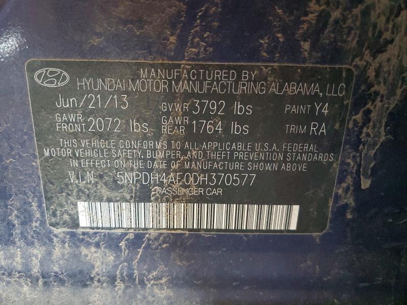 2013 Hyundai Elantra gls