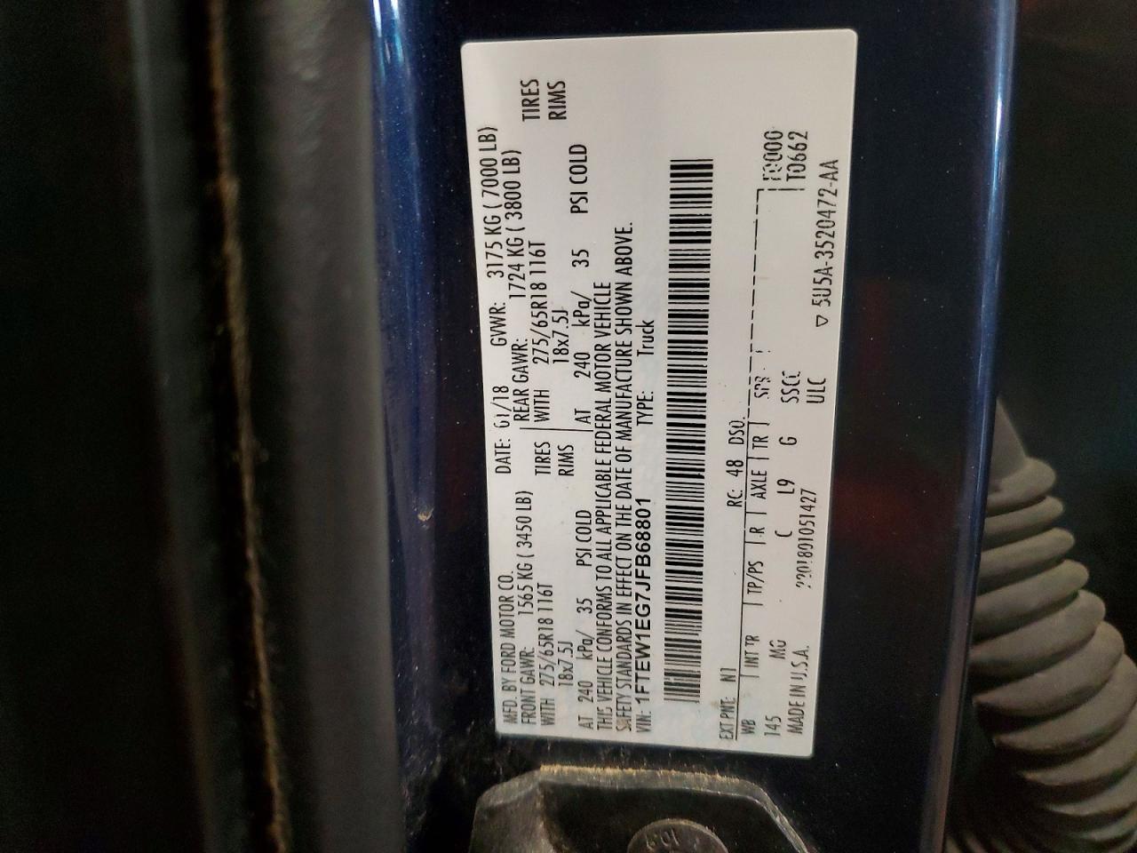 2018 Ford F150 Supercrew