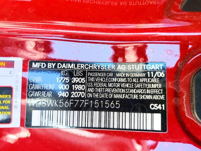 2007 Mercedes-Benz Slk 350