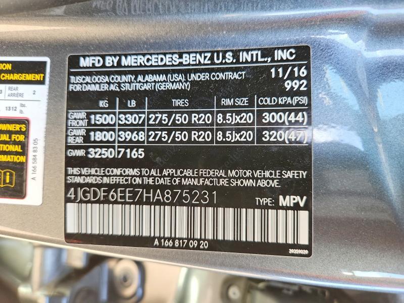 2017 Mercedes-Benz Gls 450 4matic