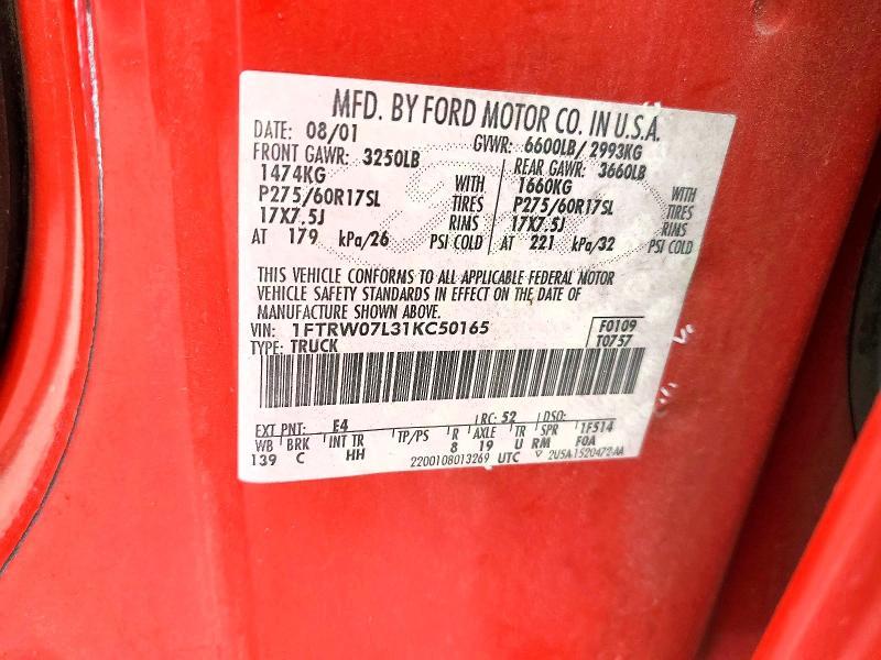 2001 Ford F150 Supercrew