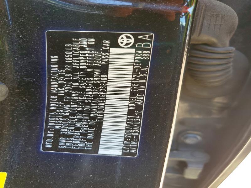 2016 Toyota Corolla l