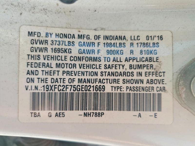2016 Honda Civic ex