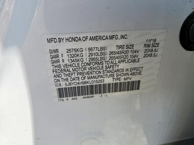 2019 Acura Mdx Advance