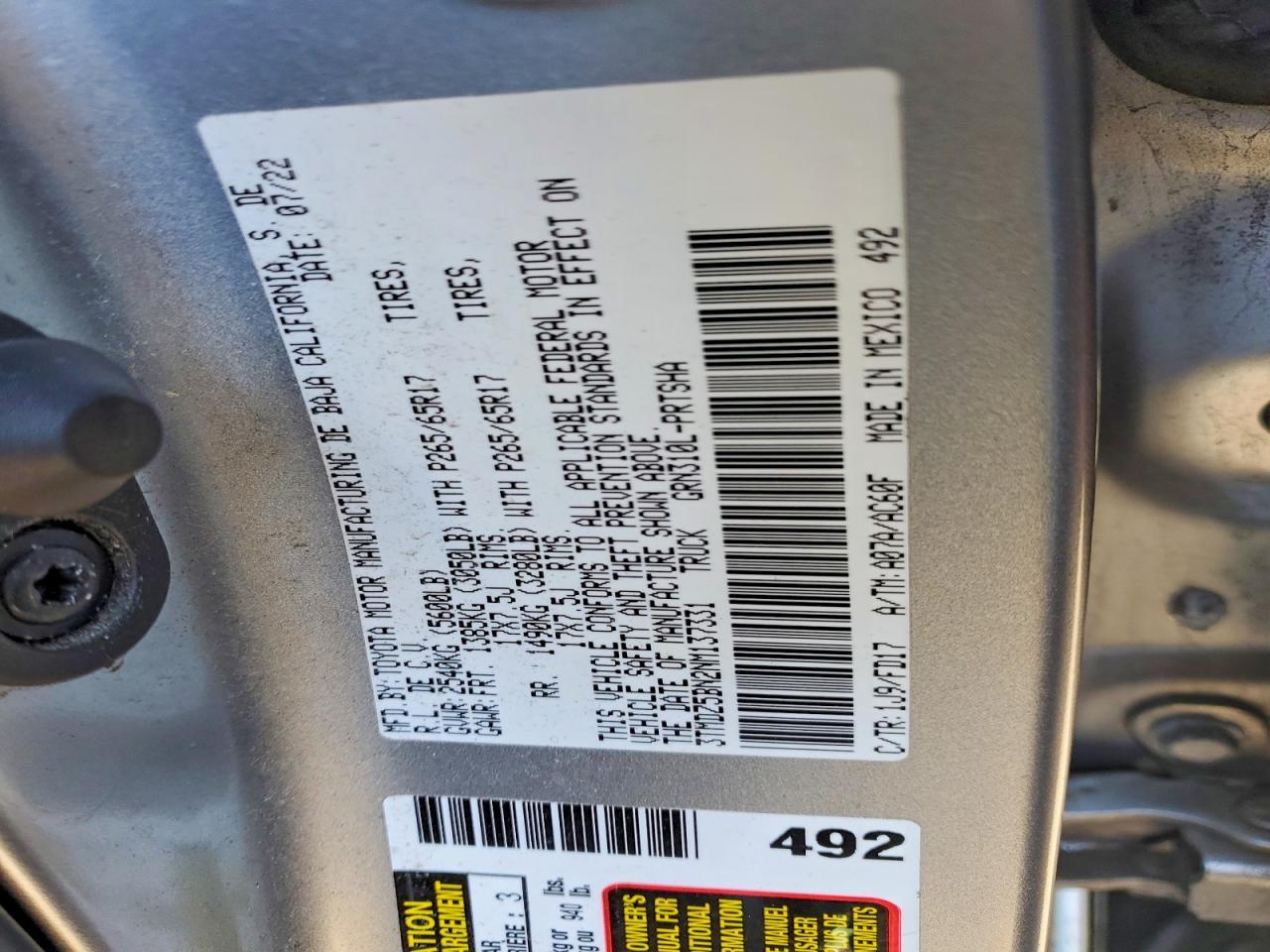 2022 Toyota Tacoma TRD Sport