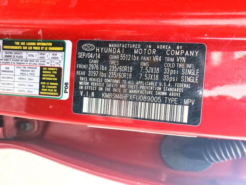 2015 Hyundai Santa fe gls