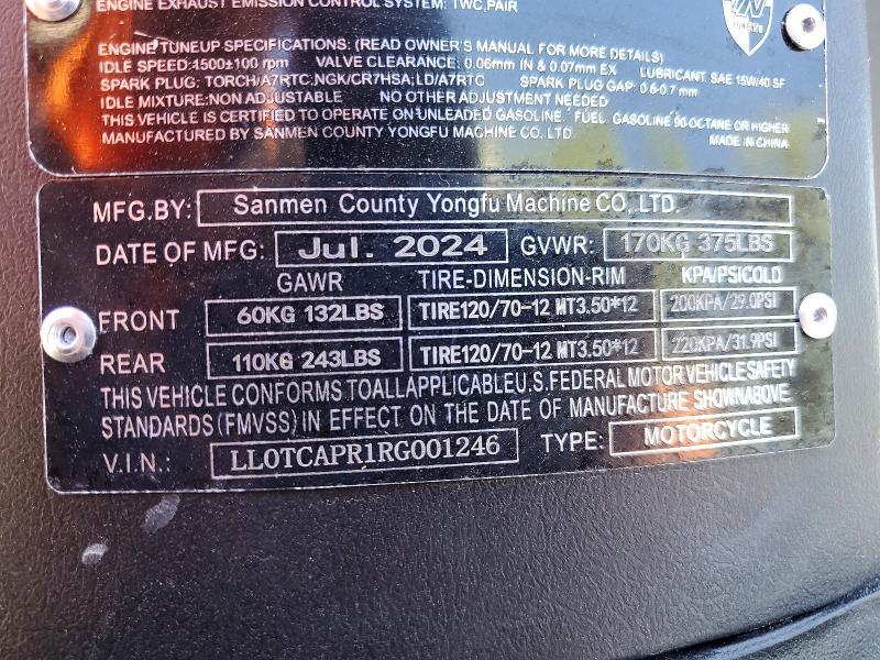 2024 Yongfu Bintelli Scorch