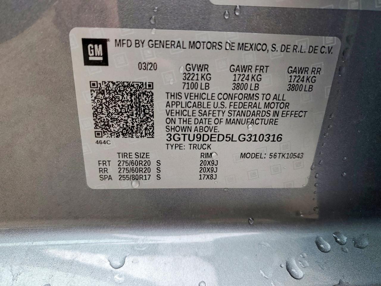 2020 GMC Sierra K1500 SLT