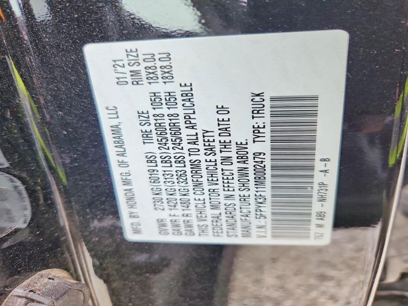 2021 Honda Ridgeline Sport