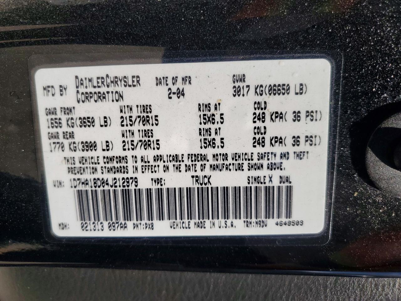 2004 Dodge RAM 1500 ST