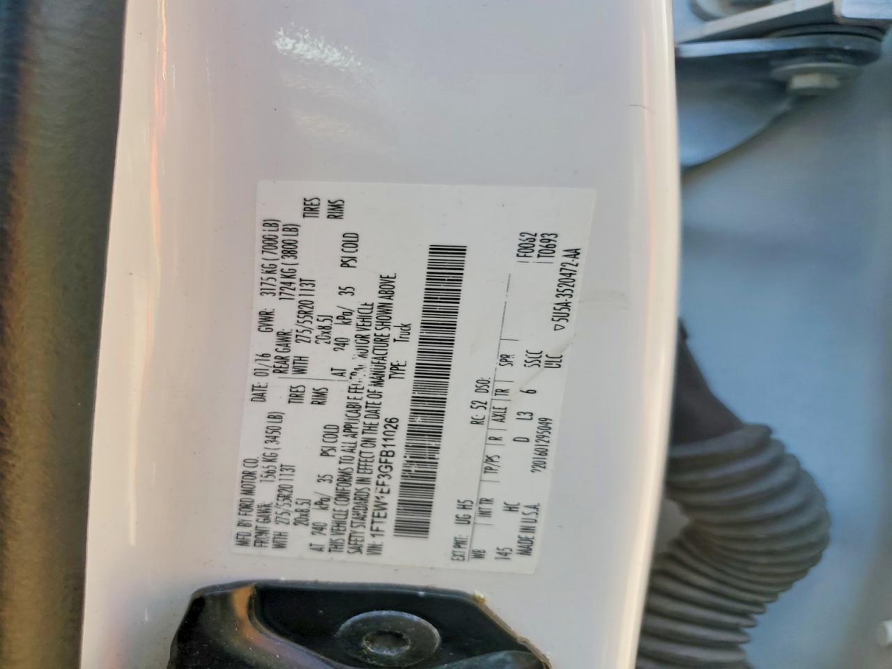 2016 Ford F150 Supercrew