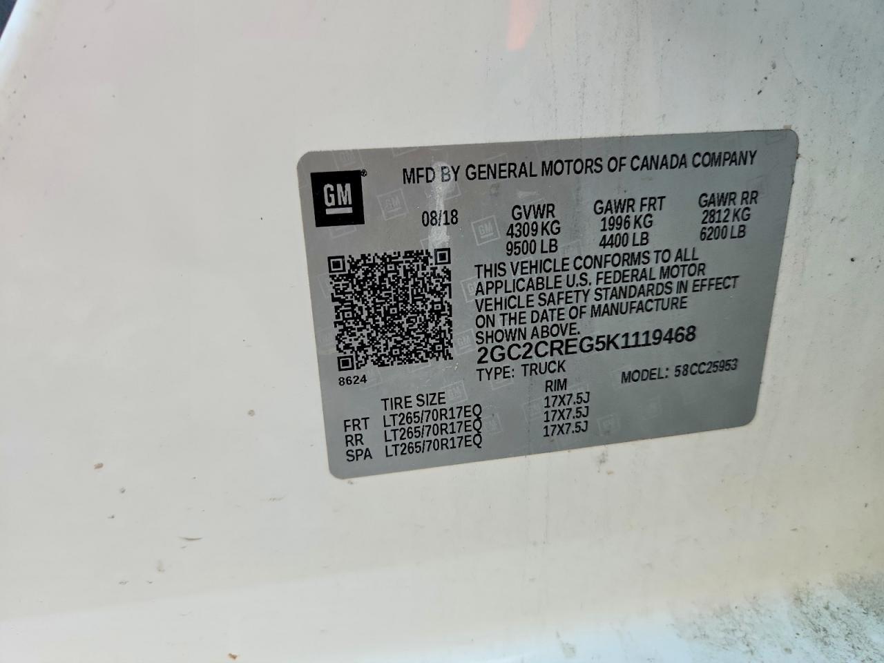 2019 Chevrolet Silverado 2500 Utility / Service Truck