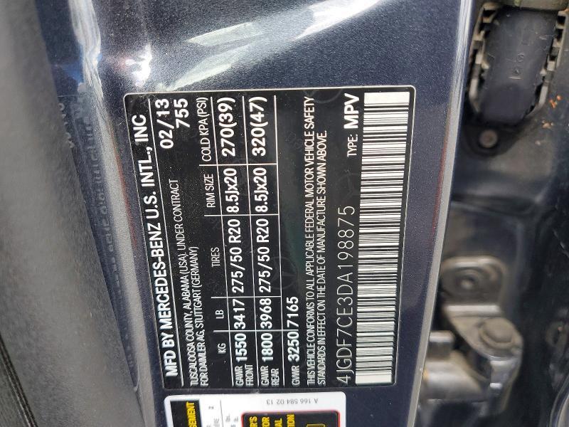 2013 Mercedes-Benz Gl 450 4matic