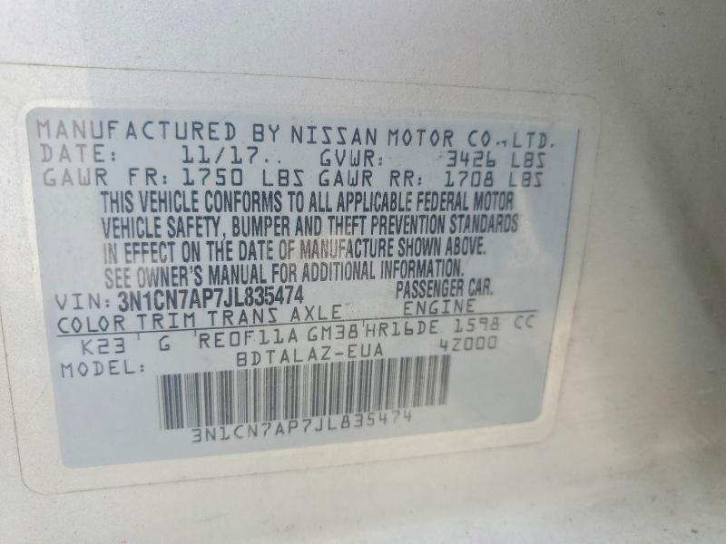 2018 Nissan Versa s Plus