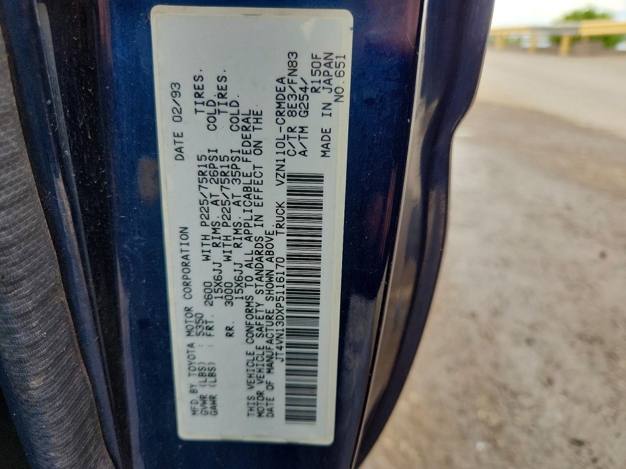 1993 Toyota Pickup Deluxe V6