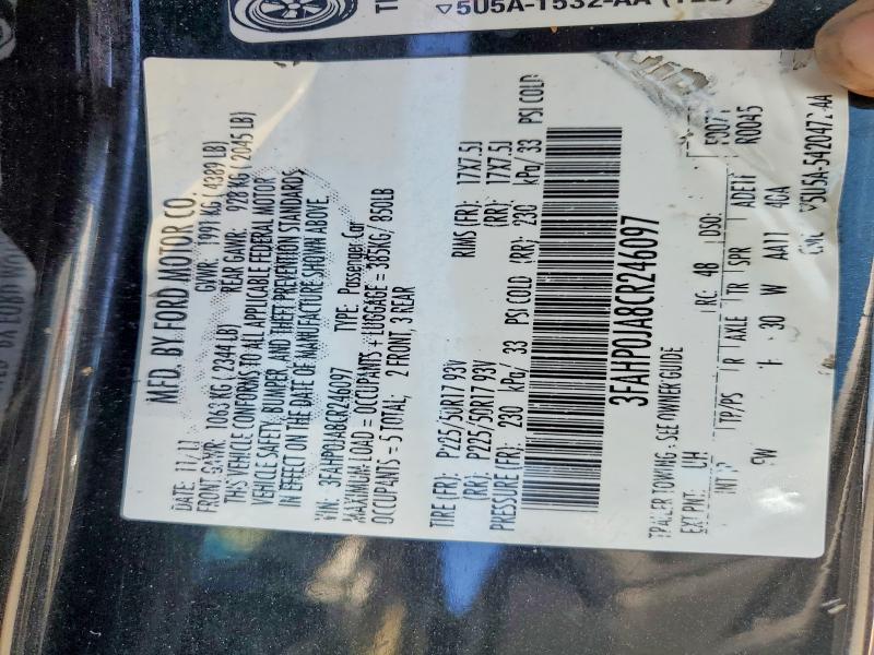 2012 Ford Fusion sel