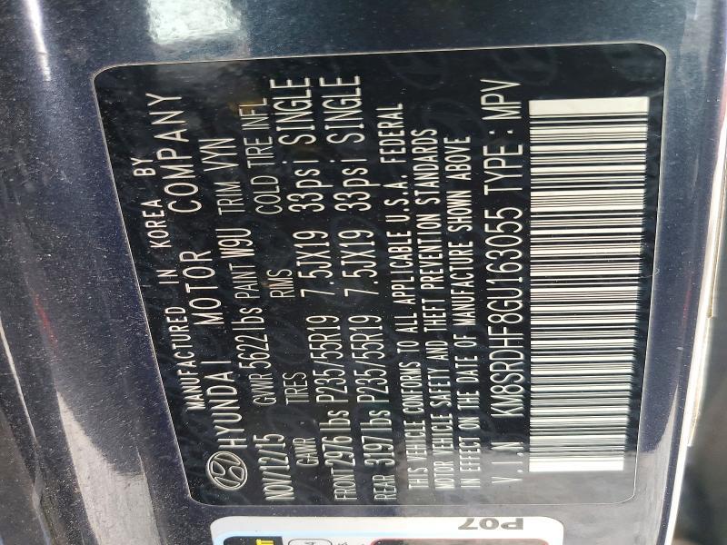 2016 Hyundai Santa fe Limited