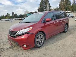 Salvage cars for sale from Copart Spanaway, WA: 2014 Toyota Sienna Sport