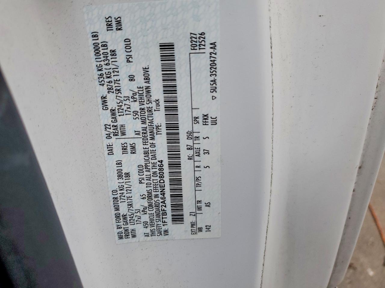 2022 Ford F250 Super Duty