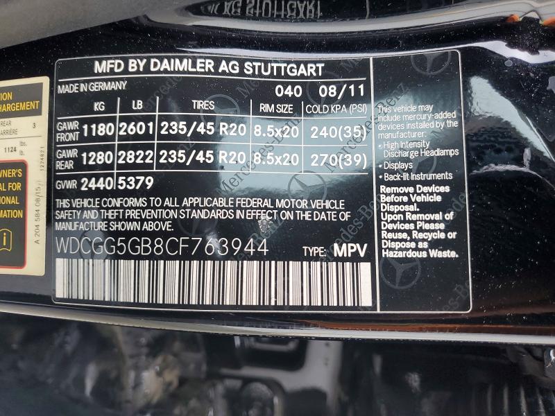 2012 Merc Glk350