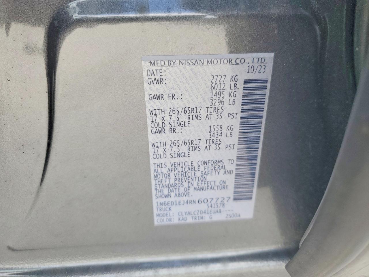 2024 Nissan Frontier SV