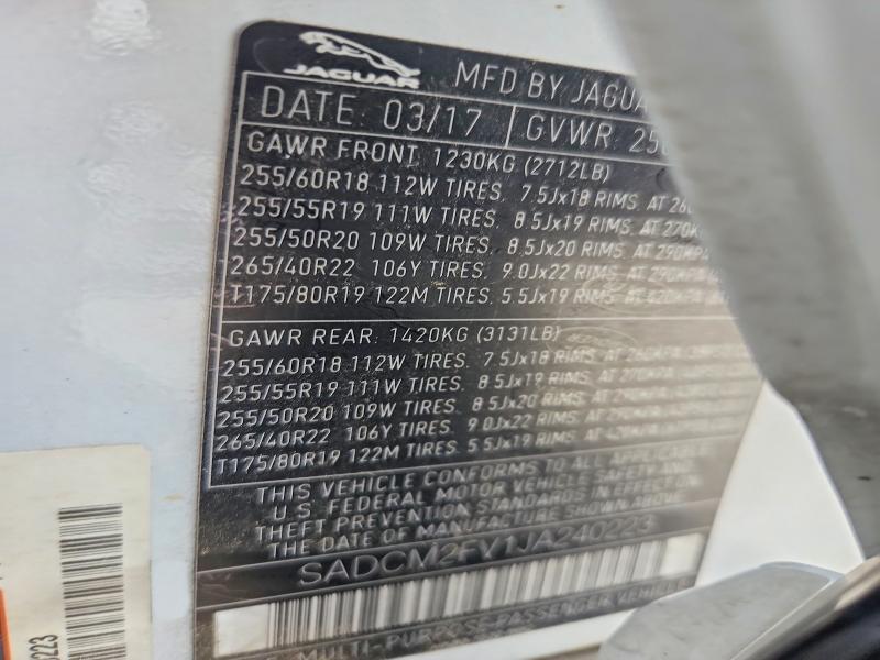 2018 Jaguar F-pace s