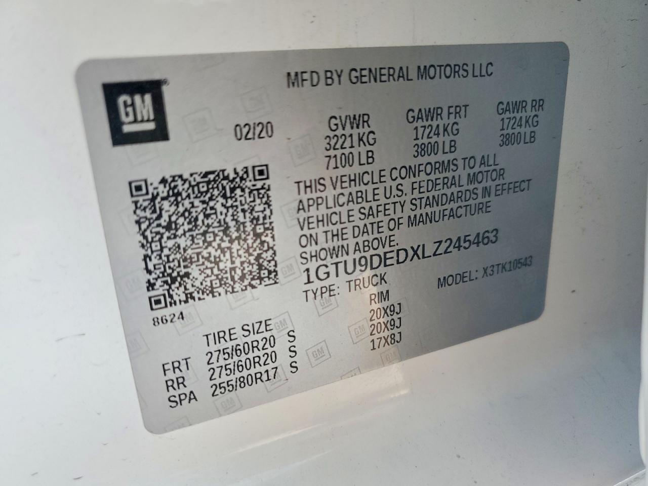 2020 GMC Sierra K1500 SLT