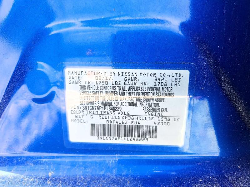 2017 Nissan Versa 1.6 sv