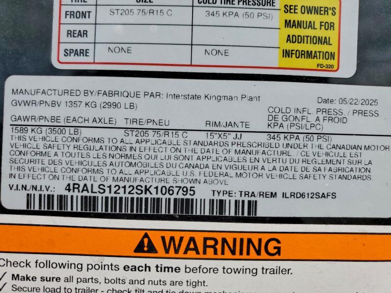 2025 Interstate ILRD612SAFS Enclosed Cargo Trailer