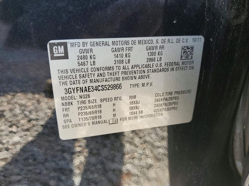 2012 Cadillac Srx Luxury Collection