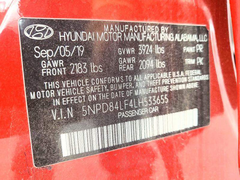 2020 Hyundai Elantra sel