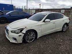 Salvage cars for sale from Copart Homestead, FL: 2019 Infiniti Q50 3.0t Luxe