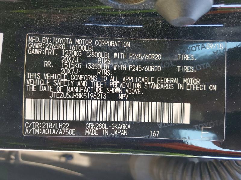 2019 Toyota 4runner Limited Nightshade