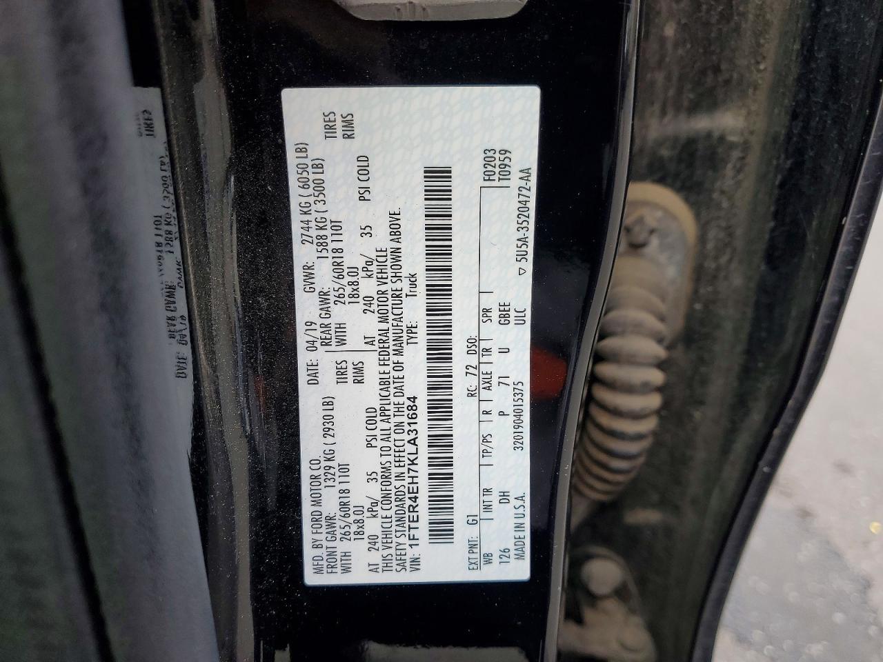 2019 Ford Ranger XL