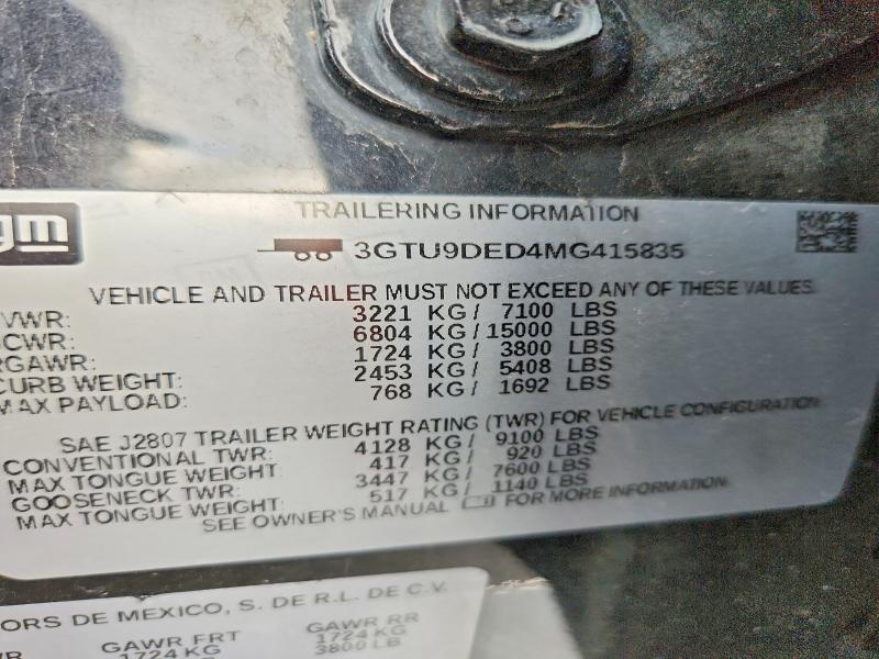 2021 GMC Sierra K1500 SLT