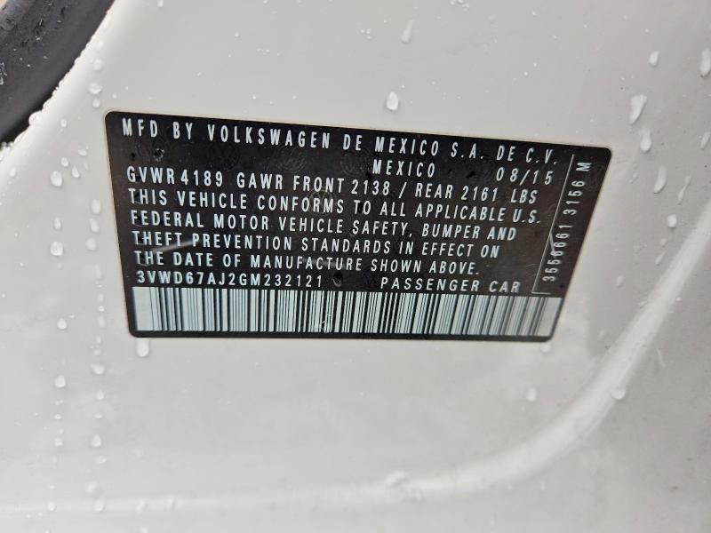 2016 Volkswagen Jetta se