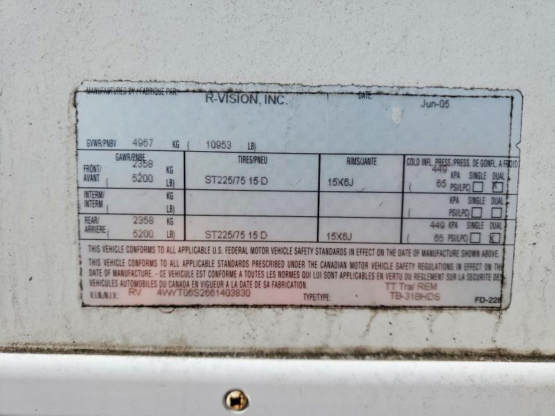2006 TRB 2006 R-VISION Trail Bay Camper