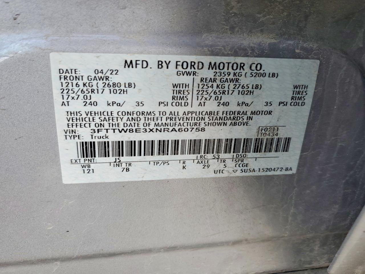 2022 Ford Maverick XL