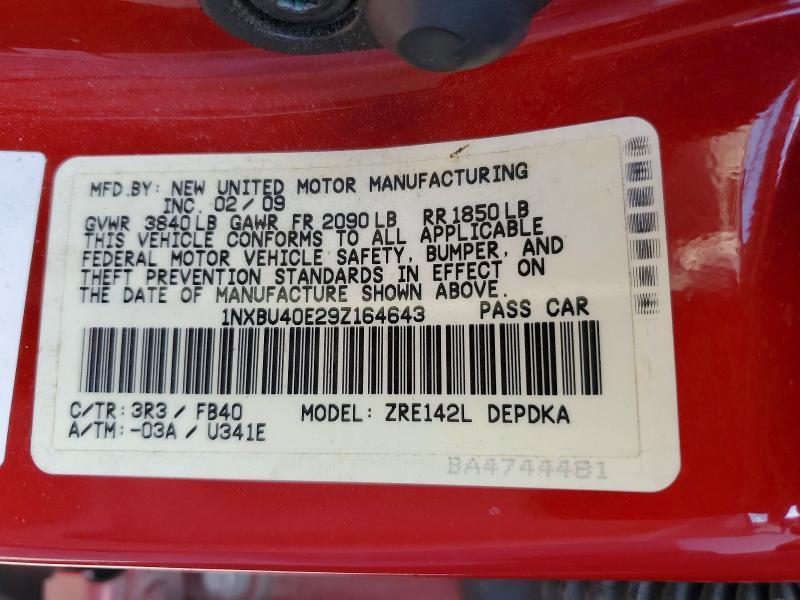 2009 Toyota Corolla le