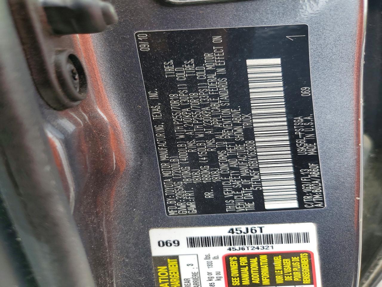 2011 Toyota Tundra Crewmax SR5