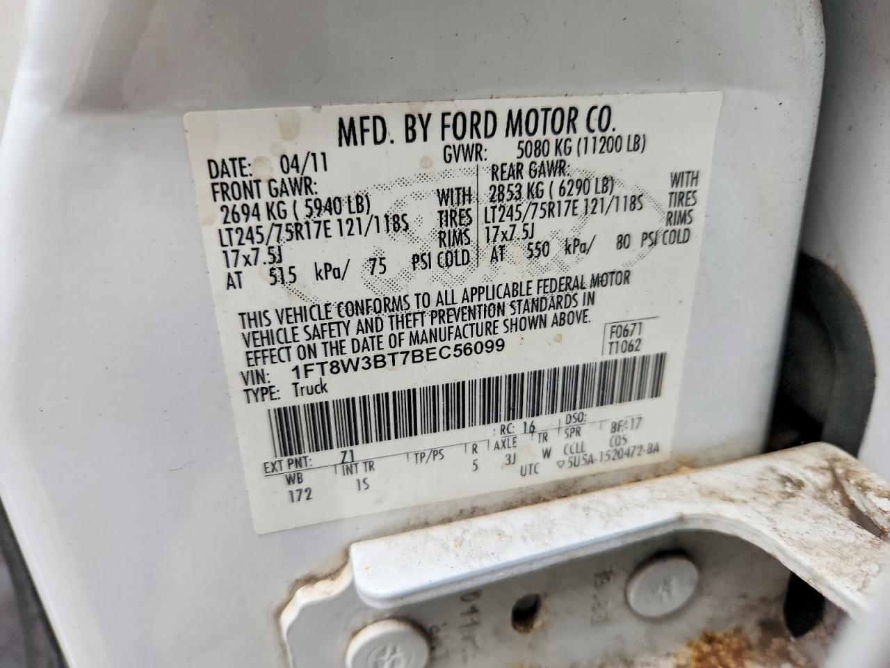 2011 Ford F350 Super Duty