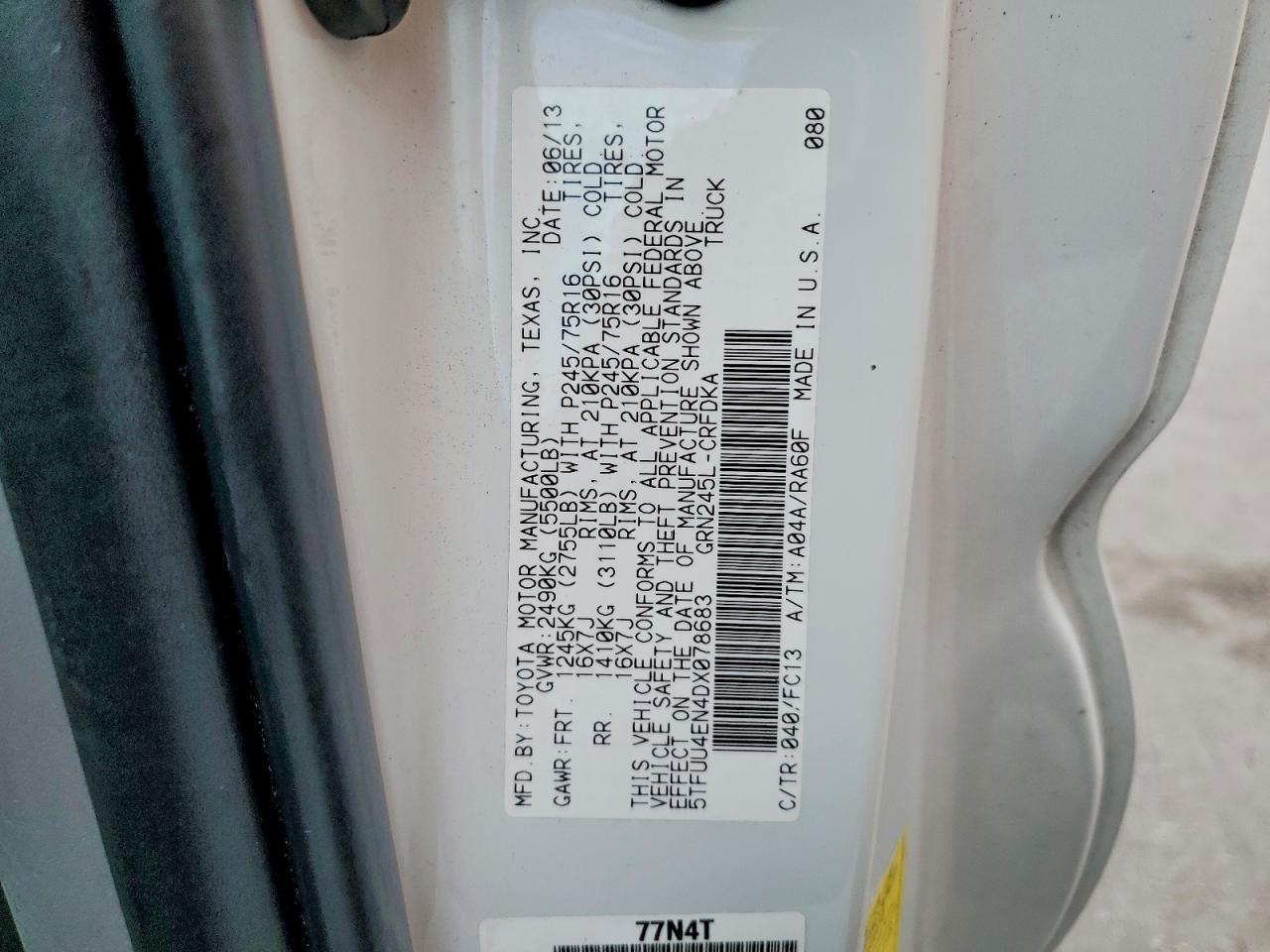 2013 Toyota Tacoma V6