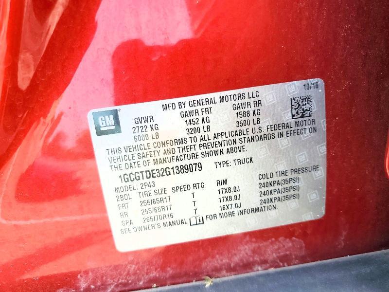 2016 Chevrolet Colorado Z71