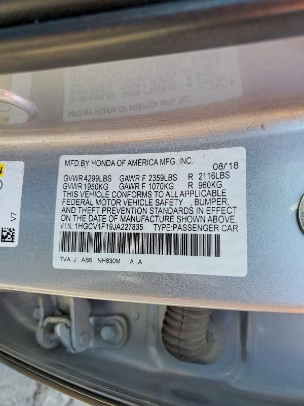 2018 Honda Accord lx