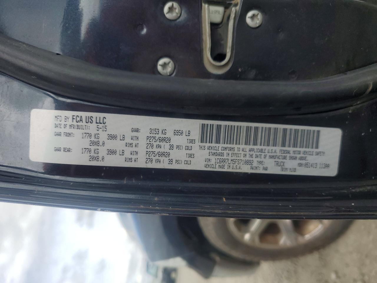 2015 Dodge RAM 1500 SLT