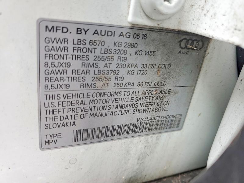2017 Audi Q7 Premium Plus