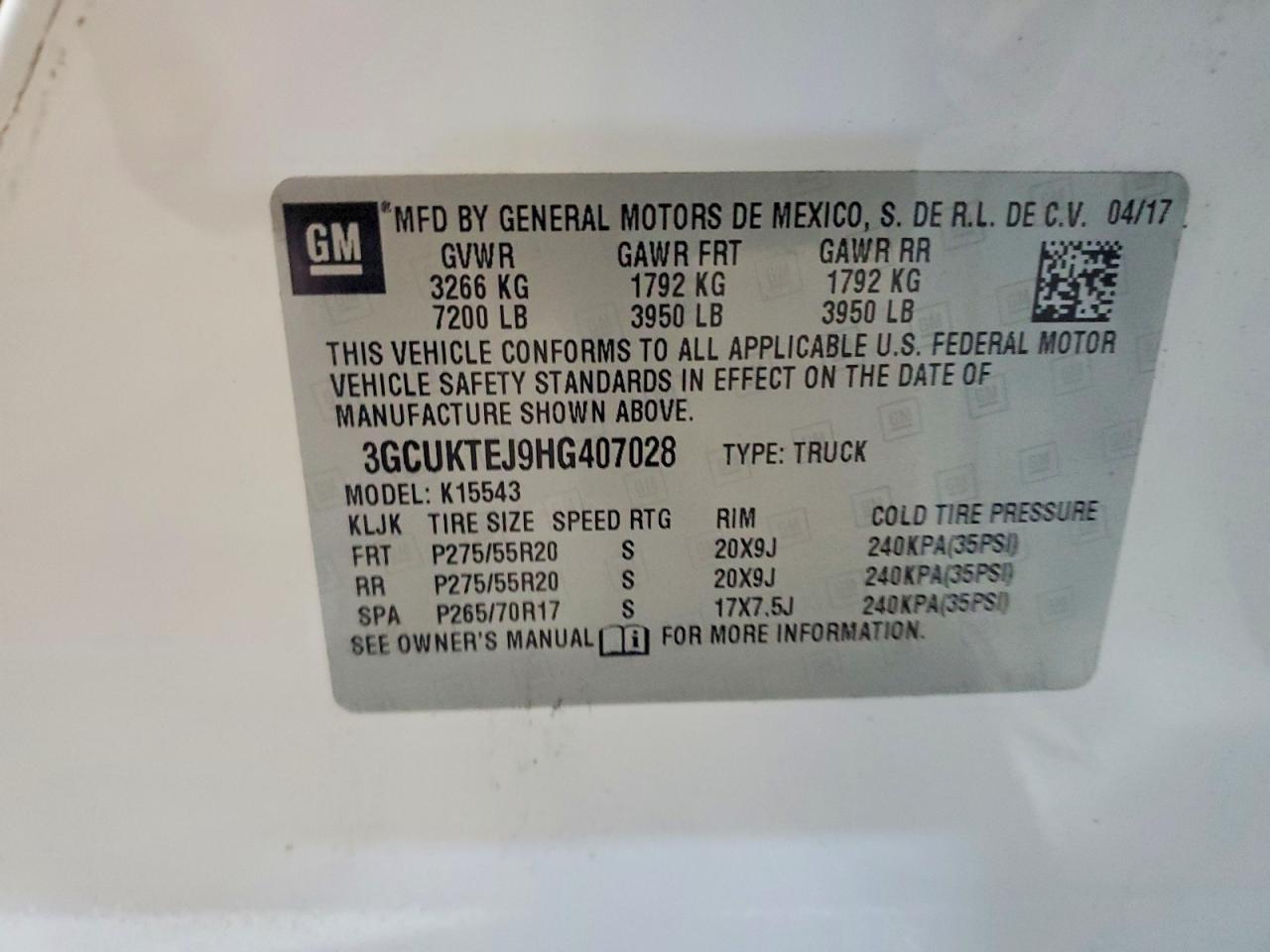 2017 Chevrolet Silverado K1500 High Country